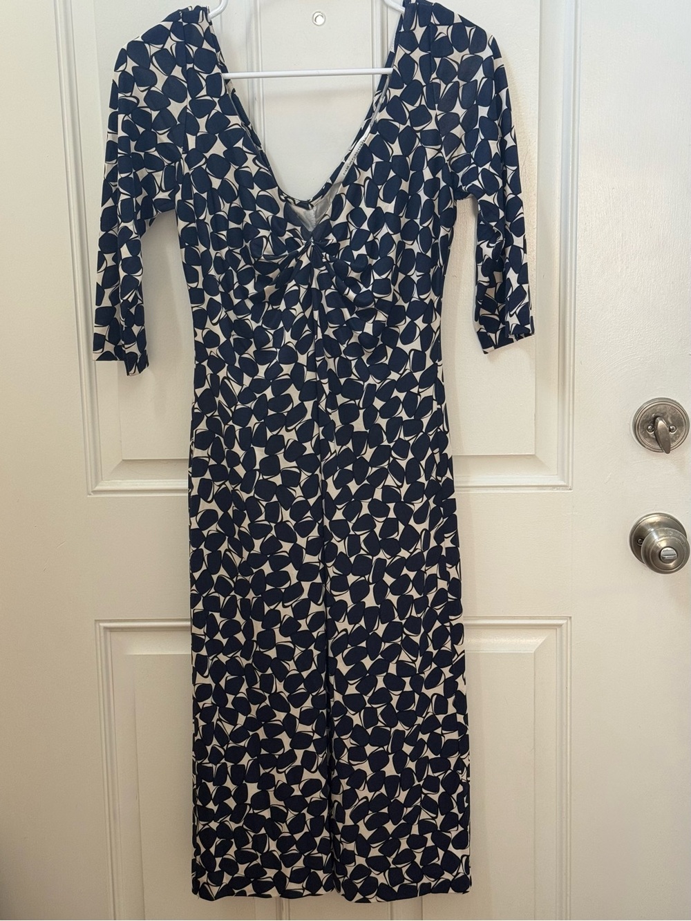Diane Von Furstenberg Abstract Print Silk Dress